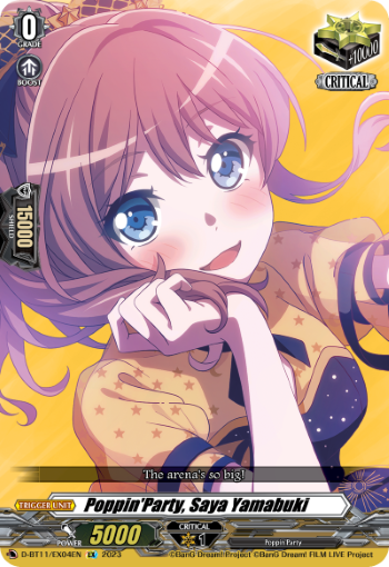 Poppin'Party, Saya Yamabuki - D-BT11/EX04EN