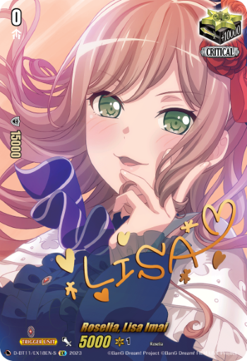 Roselia, Lisa Imai - (Signature) - D-BT11/EX18EN-S