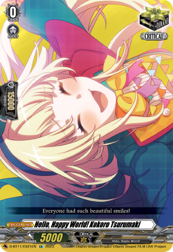 Hello, Happy World! Kokoro Tsurumaki - D-BT11/EX21EN