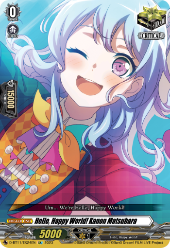 Hello, Happy World! Kanon Matsubara - D-BT11/EX24EN