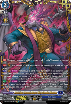 Avaricious Demonic Dragon King, Greedon Masques (FFR) - D-BT11/FFR04EN