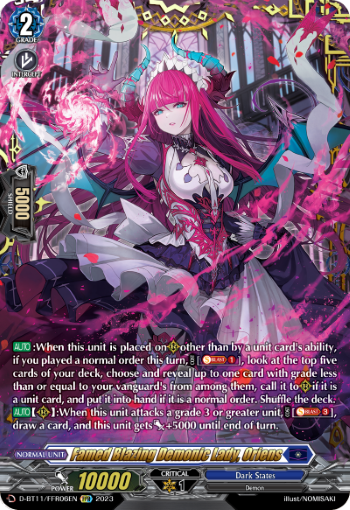 Famed Blazing Demonic Lady, Oriens (FFR) - D-BT11/FFR06EN