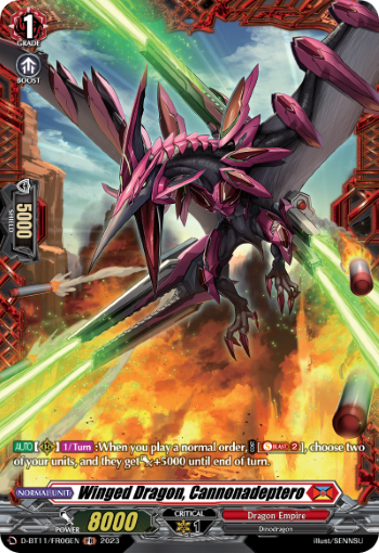 Winged Dragon, Cannonadeptero (FR) - D-BT11/FR06EN
