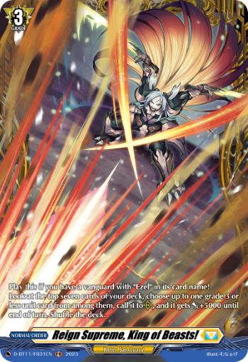 Reign Supreme, King of Beasts! (FR) - D-BT11/FR31EN
