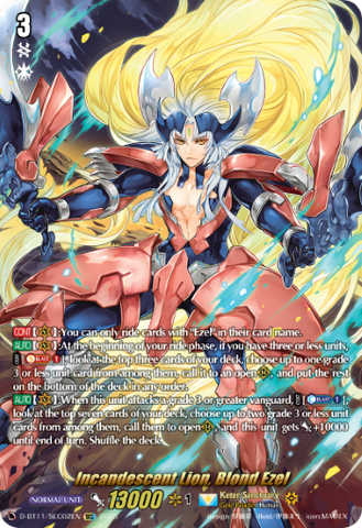 Incandescent Lion, Blond Ezel (SEC) - D-BT11/SEC02EN