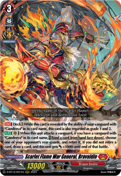 Scarlet Flame War General, Bravaldin - D-BT12/001EN