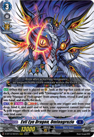Evil Eye Dragon, Ominagruzio - D-BT12/004EN