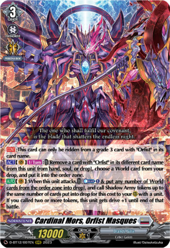 Cardinal Mors, Orfist Masques - D-BT12/007EN