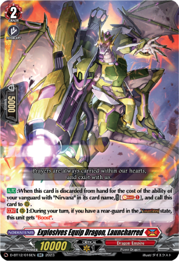 Explosives Equip Dragon, Launcharred - D-BT12/016EN