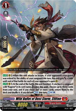 Wild Bullet of Dust Storm, Clifton - D-BT12/019EN