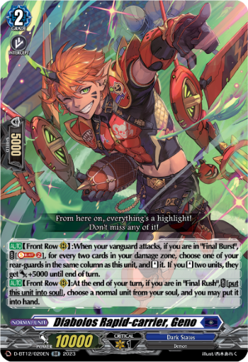 Diabolos Rapid-carrier, Geno - D-BT12/020EN