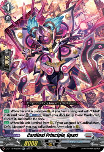 Cardinal Principle, Opart - D-BT12/025EN