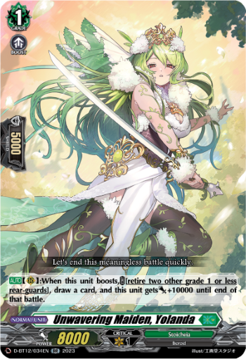 Unwavering Maiden, Yolanda - D-BT12/034EN