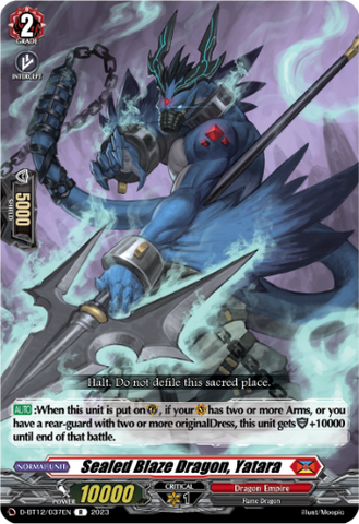 Sealed Blaze Dragon, Yatara - D-BT12/037EN