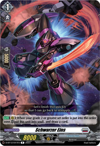 Schwarzer Eins - D-BT12/047EN