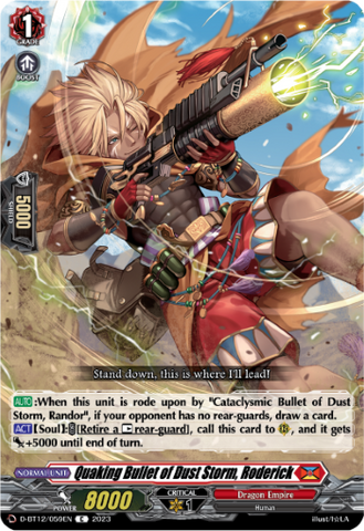 Quaking Bullet of Dust Storm, Roderick - D-BT12/059EN