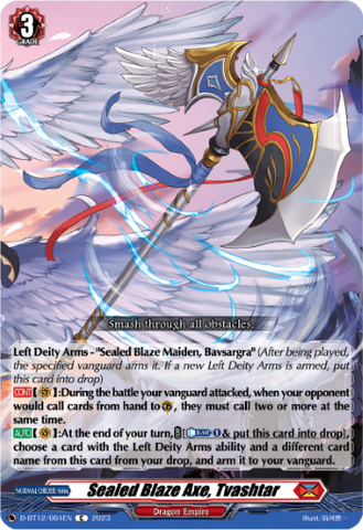 Sealed Blaze Axe, Tvashtar - D-BT12/064EN
