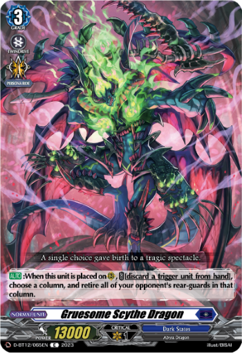 Gruesome Scythe Dragon - D-BT12/065EN