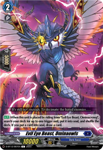 Evil Eye Beast, Ominaowls - D-BT12/067EN