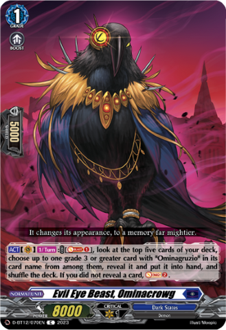Evil Eye Beast, Ominacrowg - D-BT12/070EN