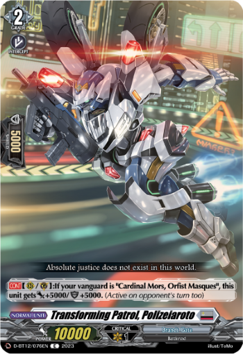 Transforming Patrol, Polizeiaroto - D-BT12/076EN