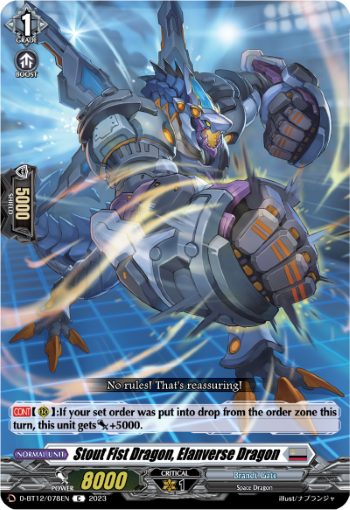 Stout Fist Dragon, Elanverse Dragon - D-BT12/078EN