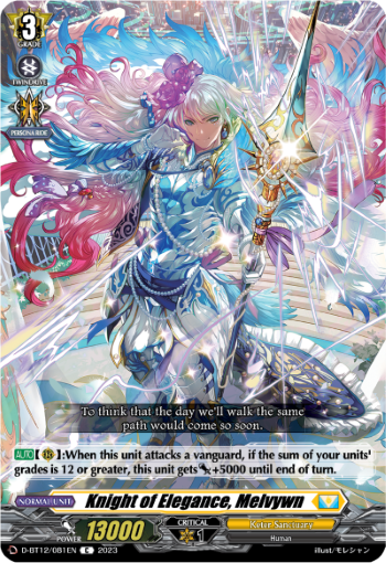 Knight of Elegance, Melvywn - D-BT12/081EN