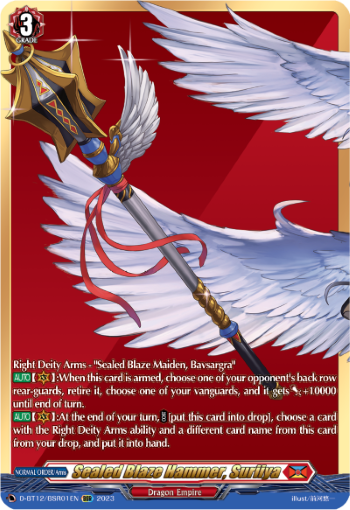Sealed Blaze Hammer, Suriiya (BSR) - D-BT12/BSR01EN