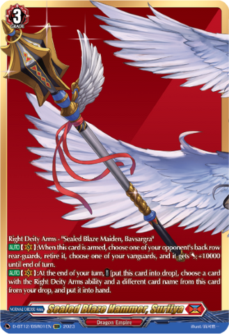 Sealed Blaze Hammer, Suriiya (BSR) - D-BT12/BSR01EN