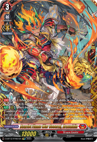 Scarlet Flame War General, Bravaldin (FFR) - D-BT12/FFR01EN