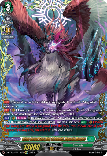 Sylvan Horned Beast King of Calamity, Magnolia Masques (FFR) - D-BT12/FFR13EN