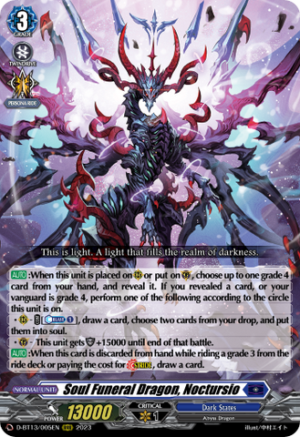 Soul Funeral Dragon, Noctursio - D-BT13/005EN