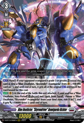 Blue Deathster, "Skyrendriver" Avantgarda Richter - D-BT13/008EN