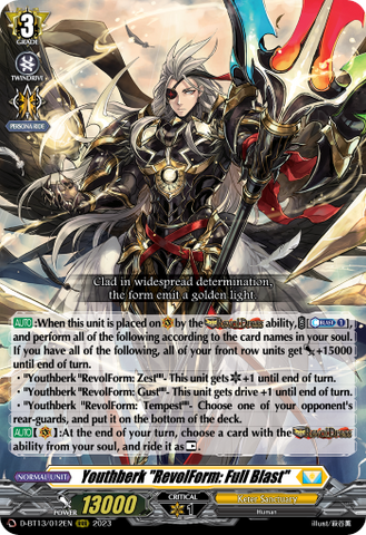 Youthberk "RevolForm: Full Blast" - D-BT13/012EN