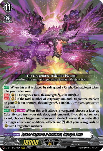 Supreme Dragontree of Annihilation, Griphogila Vartex - D-BT13/016EN