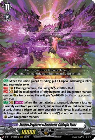 Supreme Dragontree of Annihilation, Griphogila Vartex - D-BT13/016EN