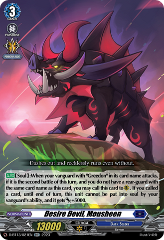 Desire Devil, Mousheen - D-BT13/021EN
