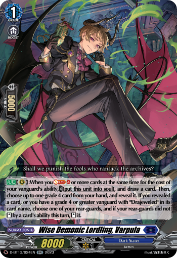 Wise Demonic Lordling, Varpula - D-BT13/024EN