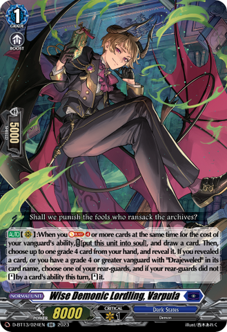 Wise Demonic Lordling, Varpula - D-BT13/024EN