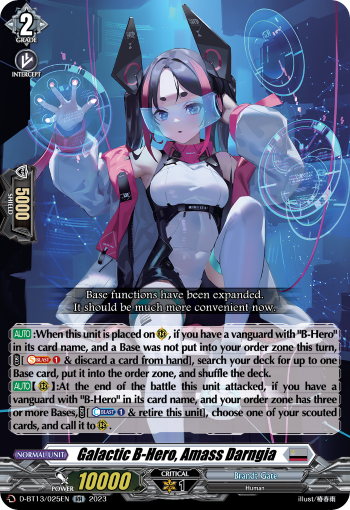 Galactic B-Hero, Amass Darngia - D-BT13/025EN