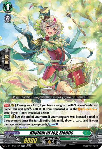 Rhythm of Joy, Elentis - D-BT13/034EN