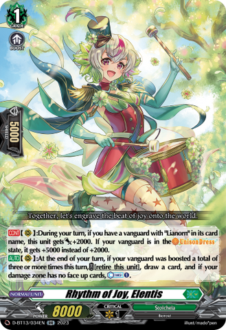 Rhythm of Joy, Elentis - D-BT13/034EN