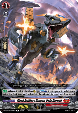 Flash Artillery Dragon, Velo Onrush - D-BT13/039EN