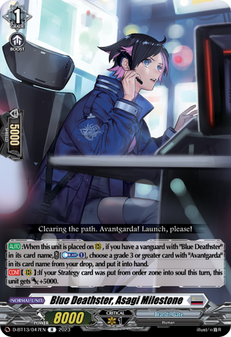 Blue Deathster, Asagi Milestone - D-BT13/047EN