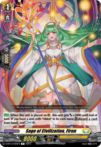 Sage of Civilization, Firon - D-BT13/050EN