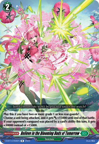 Believe in the Blooming Buds of Tomorrow - D-BT13/056EN
