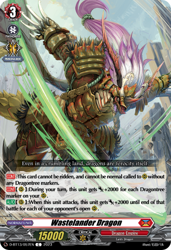 Wastelander Dragon - D-BT13/057EN