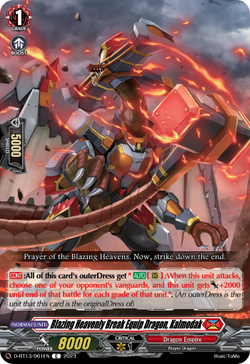 Blazing Heavenly Break Equip Dragon, Kalmodak - D-BT13/061EN