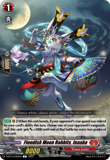 Fiendish Moon Rabbits, Inaaba - D-BT13/063EN