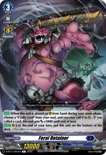 Feral Retainer - D-BT13/067EN